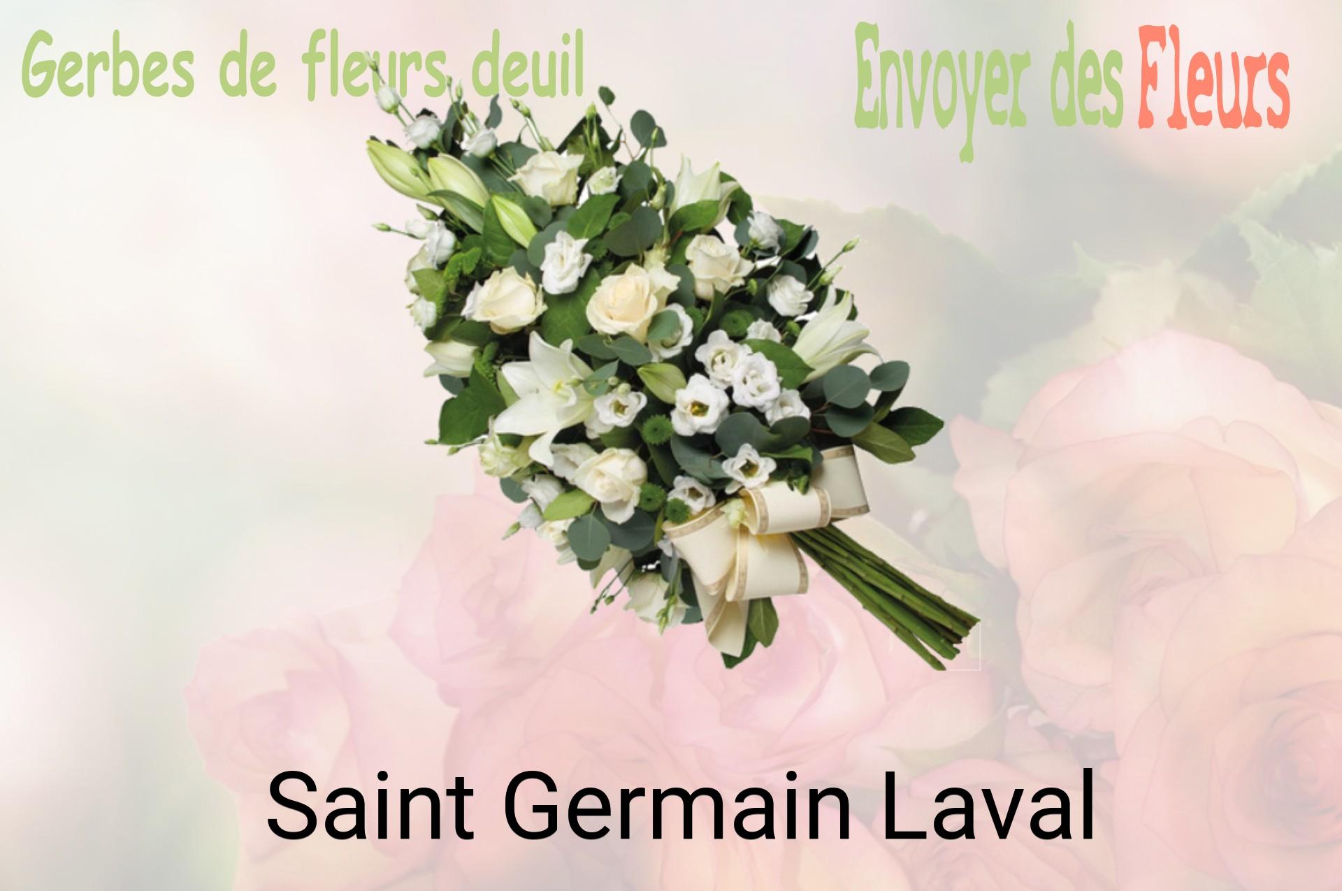 Gerbe de fleurs de deuil livrée à Saint-Germain-Laval